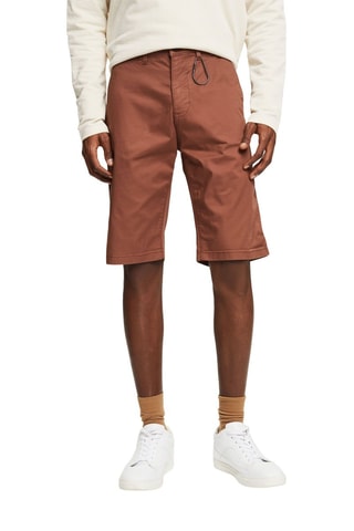 Bermudas em algodão biológico Camel