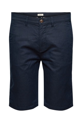 Bermudas em linho Azul-marinho
