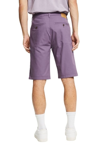 Bermudas em algodão biológico Violeta