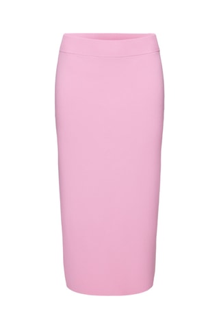Saia midi de cintura alta - Rosa