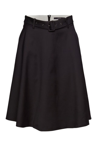 Saia estilo patinadora cintura subida Preto
