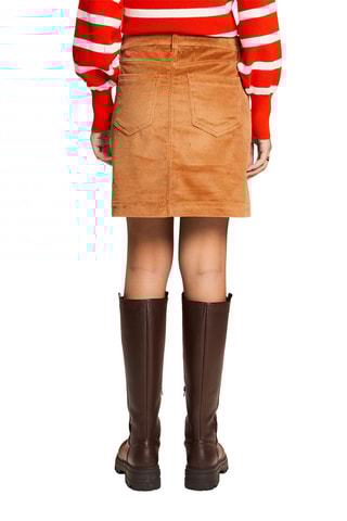 Jupe en velours - Marron