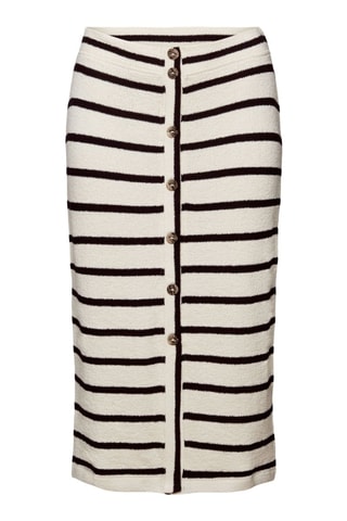 Jupe midi taille haute - Noir