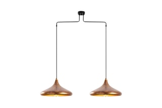 Suspension Barek - Doré - 2 x 40 W