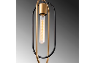 Suspension Cerco - Noir et doré - 3 x 60 W