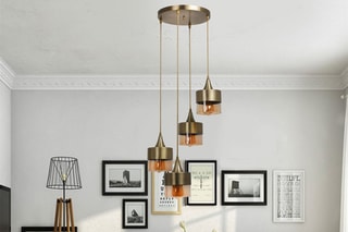 Suspension Sahra 4 Lü Tepsili Sarkit Eskitme - Bronze - 4 x 60 W
