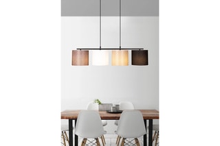 Suspension Valiz - Noir et beige - 4 x 100 W