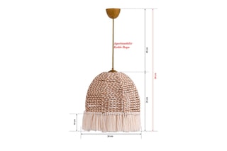 Suspension - Ecru et marron clair - 60 W