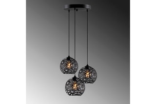Suspension Fellini - Noir - 3 x 100 W