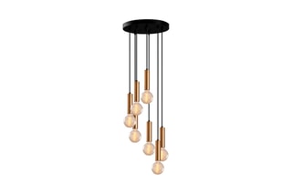 Suspension Tempo - Doré - 7 x 40 W