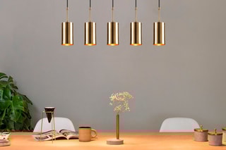 Suspension Kem - Doré et noir - 5 x 40 W