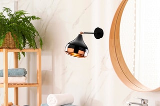 Suspension, applique murale et lampadaire Yildo - Noir et doré