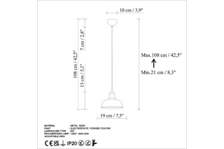 Suspension - Orange - 40 W