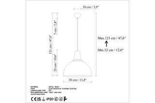 Suspension - Turquoise - 40 W