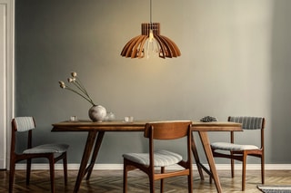 Suspension - Imitation noyer