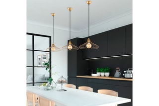 Hanglamp Goudkleurig en Zwart