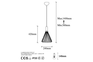 Hanglamp Dear Zwart