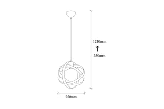 Hanglamp Gezegen  Zwart