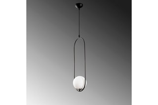 Hanglamp Mudoni Zwart en Wit