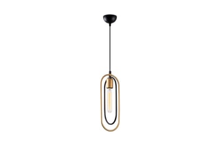 Hanglamp Cerco - Zwart en Goudkleurig