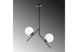 Plafondlamp Dolunay Zwart en Wit