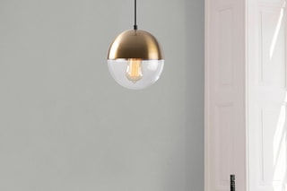 Hanglamp Bastos Goudkleurig en Transparant