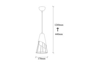 Hanglamp Sivani Tel Zwart