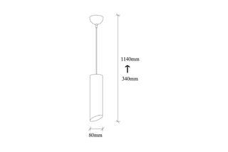 Hanglamp Sivani Zwart en Geel
