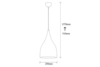 Suspension Saglam - Blanc et noir