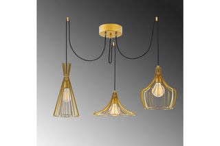 Suspension Mezopotamya - Doré - 3 x 40 W