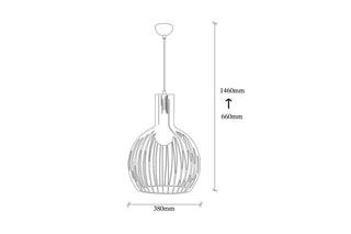 Suspension Fellini - Noir - 100 W