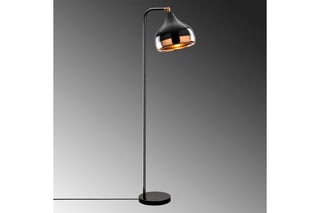 Staanlamp - Zwart en Koperkleurig