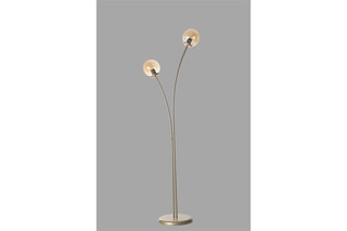 Staanlamp Rose - Goudkleurig en Transparant