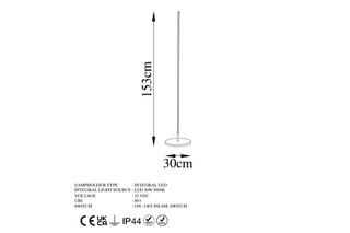 Ledstaanlamp Only Zwart