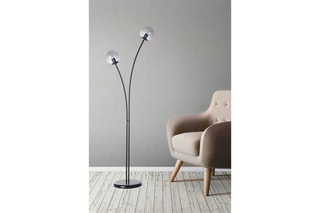 Staanlamp Rose - Zwart en Transparant
