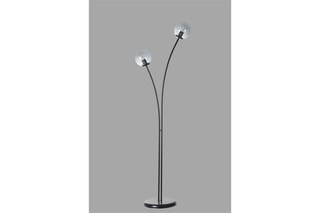 Staanlamp Rose - Zwart en Transparant