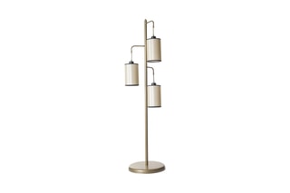 Staanlamp - Wit en Goudkleurig