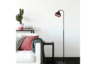Lampadaire - Blanc et gris - 40 W