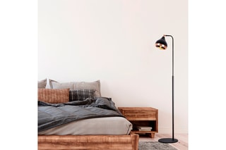 Lampadaire - Blanc et gris - 40 W