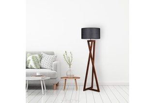 Lampadaire Viran - Blanc et doré - 60 W
