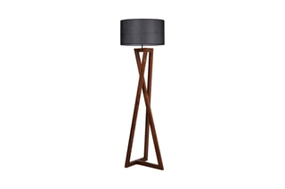 Lampadaire Viran - Blanc et doré - 60 W