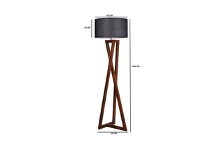 Lampadaire Viran - Blanc et doré - 60 W