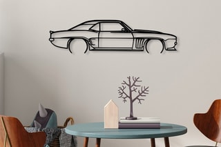 Décoration murale Chevrolet Camaro Silhouette - 70 x 18 cm - Noir