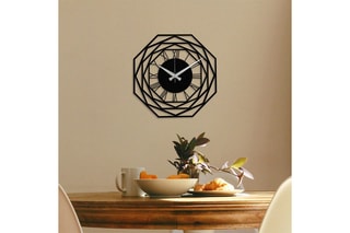 Horloge murale - 48 x 48 cm - Noir