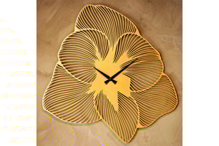 Horloge Azalea - 70 x 70 cm - Doré