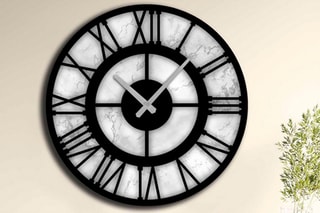 Horloge - 50 cm - Noir et blanc