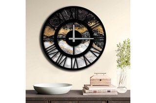 Horloge - 50 cm - Noir et doré