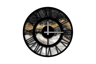 Horloge - 50 cm - Noir et doré