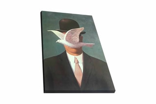 Tableau "L'Homme au chapeau melon" René Magritte - 45 x 70 cm