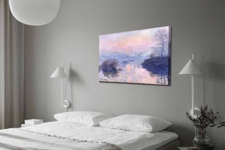 Tableau "Coucher de soleil sur la Seine à Lavacourt" Claude Monet - 70 x 100 cm